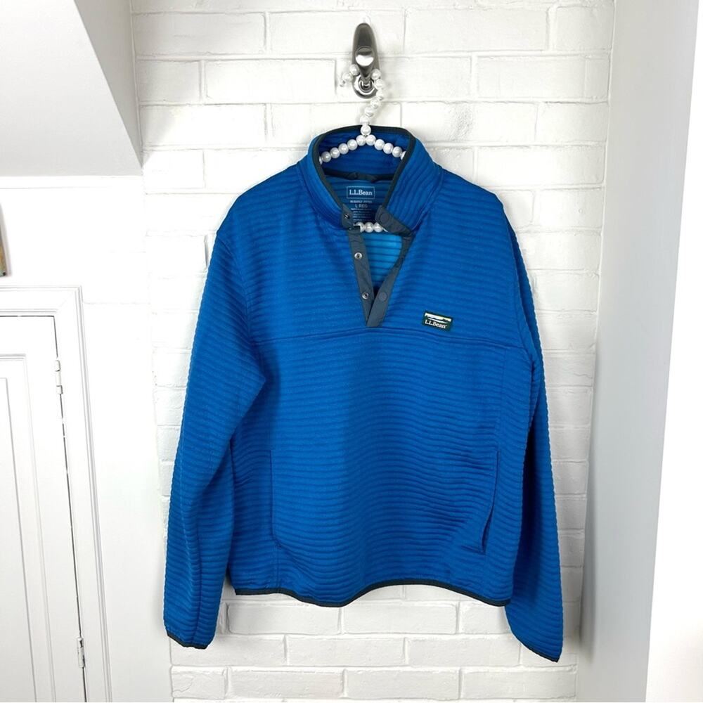 L.L.Bean Men’s Airlight Knit Blue Casual Pullover Size L